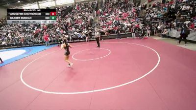 3A 110 lbs Semifinal - Andelynn Stephensen, Juab vs Kabree Duncan, Union