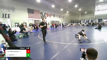 87 lbs Cons. Round 4 - Jakob Vollmer, Hillcrest Wrestling Club vs Adrian Mascarenas, Roy Wrestling Club