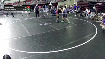 185+ Cons. Round 1 - Brett Buss, Burwell vs Kaylee Ramos, Grand Island Legacy Girls Wrestling Club