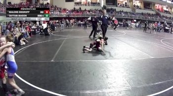 49-51 lbs Cons. Semi - Taytum Mason, Weeping Water Wrestling Club - Girls vs Malone DeGroff, Ord Wresting Club