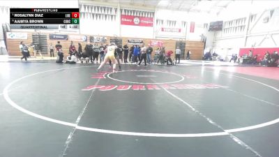 170 lbs Quarterfinal - Rosalynn Diaz, Liberty vs Aaimya Brown, Concord