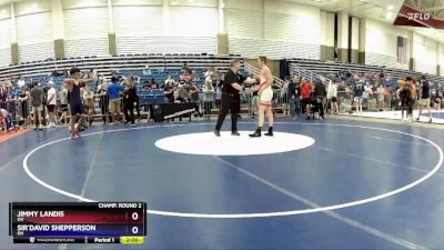 150 lbs Champ. Round 2 - Jimmy Landis, OH vs Sir`David Shepperson, OH