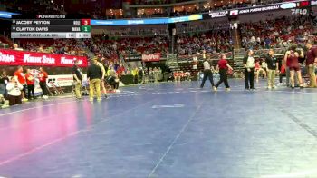 1A-190 lbs Cons. Round 2 - Jacoby Peyton, North Linn vs Clayton Davis, Maquoketa Valley
