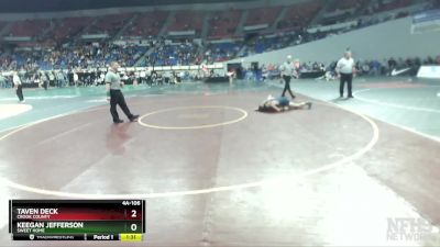 4A-106 lbs 5th Place Match - Taven Deck, Crook County vs Keegan Jefferson, Sweet Home