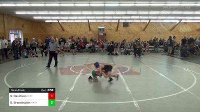 Semifinal - Grayson Davidson, Cortland vs Blake Brassington, Mahanoy City