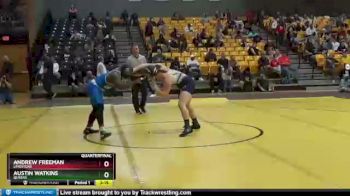 197 lbs Quarterfinal - Austin Watkins, Queens vs Andrew Freeman, Limestone