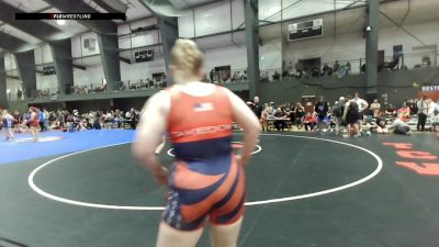 Junior Girls FS - 190 lbs Champ. Round 2 - Aleigha Hix, OR vs Charlie Falomir, CA