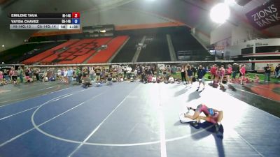 96 lbs Emilene Taua, Hawaii 14U Girls vs Vayda Chavez, California 14U Girls