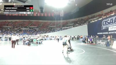 4A Boys 175 lbs Quarterfinal - Aryan Wright, Marshfield Boys vs Aidan Perkins, Pendleton Boys