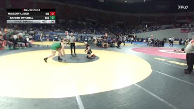 4A/3A/2A/1A Girls 235 Quarterfinal - Kayden Twichell, Rainier Girls vs Mallory Lusco, Grant Union Girls