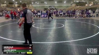 215 lbs Placement (4 Team) - Jacob Ollis, Father Ryan vs Cooper Gentle, McCallie School