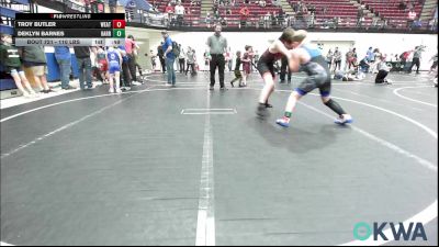 110 lbs Consolation - Troy Butler, Weatherford Youth Wrestling vs Deklyn Barnes, Harrah