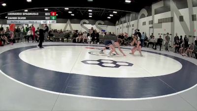 95 lbs Quarterfinals (8 Team) - Leonardo Spagnuolo, Ruthless Wrestling Club vs Zavier Olver, Team 922