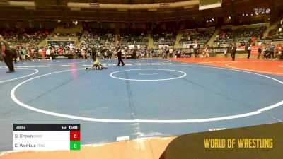 46 lbs Consi Of 8 #2 - Bowen Brown, Cardinal Wrestling Club vs Christopher Waitkus, Team Tulsa Wrestling Club