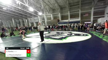 130 lbs Cons. Round 4 - Junie Phaysiunlaphong, West Field vs Summer Rowley, Manti