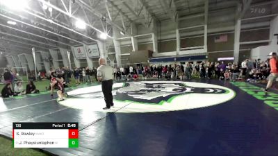 130 lbs Cons. Round 4 - Junie Phaysiunlaphong, West Field vs Summer Rowley, Manti