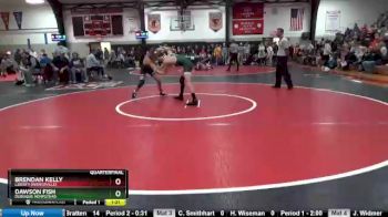 120 lbs Quarterfinal - Brendan Kelly, Liberty (Wentzville) vs Dawson Fish, Dubuque Hempstead