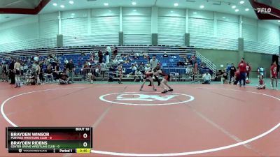 75 lbs Round 4 (6 Team) - Brayden Winsor, Portage Wrestling Club vs Brayden Ridens, Center Grove Wrestling Club