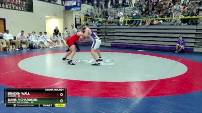 190 lbs Round 1 (16 Team) - Braden Wall, Harlem vs Davis Richardson, Calvary Day School