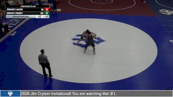 285 lbs Quarterfinal - Edgar Lagos, Marymount University vs Brody Perry, Wisconsin Eu Claire