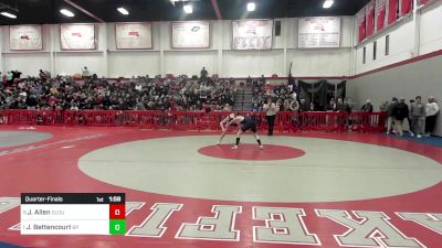 132 lbs Quarterfinal - Joe Allen, Gloucester vs Jacob Bettencourt, Bristol-Plymouth