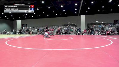 100 lbs Cons. Semis - Kaleb Gordon, IA vs Cole Simpson, CO