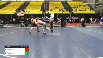 220 lbs Consolation - Braxton Rigby, Unattached 111 vs Zachary Ferrera, Unattached 51