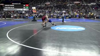 133 lbs Quarterfinal - Bryce Parke, Coe vs Peyton Ellis, JWU (Providence)