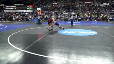 133 lbs Quarterfinal - Bryce Parke, Coe vs Peyton Ellis, JWU (Providence)