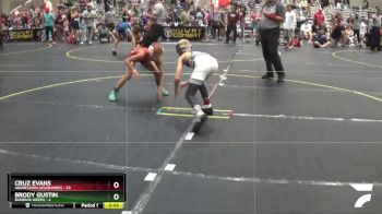 75 lbs Round 2 (6 Team) - Cruz Evans, Aggression Legionaries vs Brody Gustin, BadBass Green