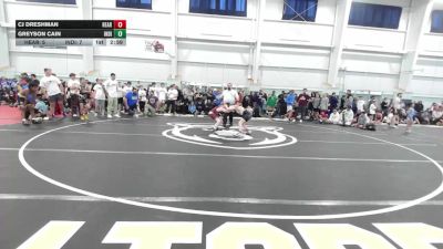 90 lbs Round Robin 1 - Cj Dreshman, Heart Of A Lion vs Greyson Cain, Indiana Outlaws-MS