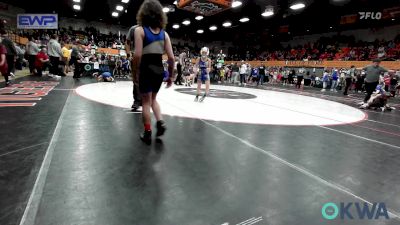 70 lbs Quarterfinal - Sam Burrows, Noble Takedown Club vs Micael Boso, Choctaw Ironman Youth Wrestling