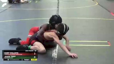 66 lbs Cons. Semi - Jaxon Tripp, Mid Mitten WC vs Khiry Williams, Pontiac Jr Huskies Wrestling