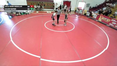 100 lbs Round 2 - Lillian Napier, Chatsworth vs Layla Rose Rebullar, Gahr High School