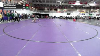 125 lbs Champ. Round 1 - Malachi Aispuro, Waldorf (Iowa) vs Owen Lindstrom, Bismarck State College