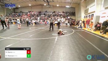 58 lbs Quarterfinal - Nelijah Davis, Black Fox Wrestling Club vs River Pearson, Scrap Yard Training