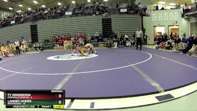 126 lbs Semis & 1st Wrestleback (8 Team) - Landen Haines, Brownsburg vs Ty Henderson, Evansville Mater Dei