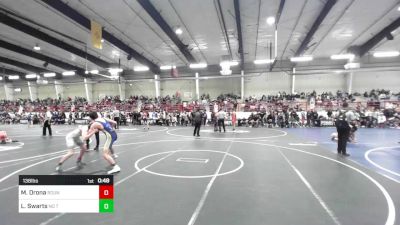 138 lbs Consi Of 8 #1 - Mason Orona, Round Valley High School vs Lane Swarts, No Team
