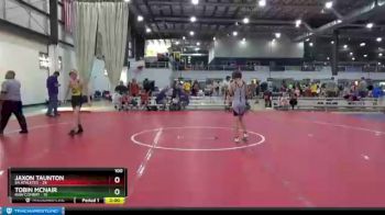 100 lbs Round 7 (8 Team) - Jaxon Taunton, 84 ATHLETES vs Tobin McNair, RAW COMBAT