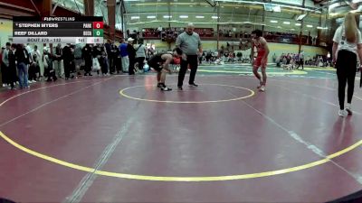 132 lbs Cons. Round 4 - Reef Dillard, Bethlehem Catholic vs Stephen Myers, Parkersburg