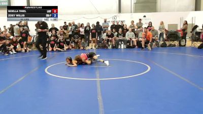 25 lbs Rr Rnd 1 - Noella Thiel, Lady Warriors United - W vs Zoey Willis, Charlies Angels- W