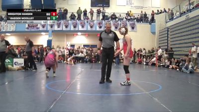 145 lbs 5th Place Match - Brighton Hansen, Madison vs Raegen Woolley, Rigby High School