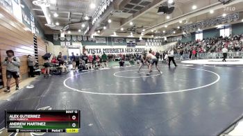 144 lbs Quarterfinal - Andrew Martinez, Chaparral vs Alex Gutierrez, Vista Murrieta