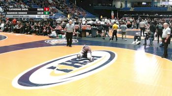 130 lbs Cons. Semi - Catherine Diehl, West Chicago (Wheaton Academy) vs Madison Heneks, Machesney Park (Harlem)