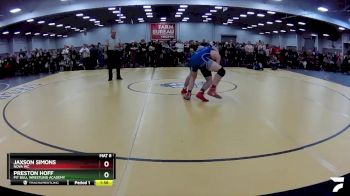 165 lbs Quarterfinal - Preston Hoff, Pit Bull Wrestling Academy vs Jaxson Simons, Nova WC