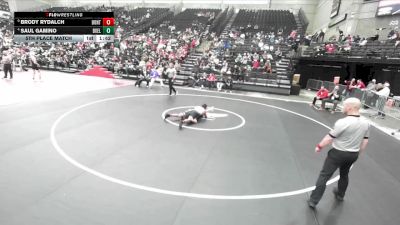 5A 132 lbs 5th Place Match - Brody Rydalch, Bountiful vs Saul Gamino, Box Elder