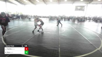 123 lbs Quarterfinal - Jassiah Padilla, NM Royalty vs Kane Diaz, Blazers Wc