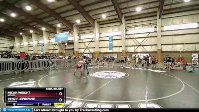 80 lbs Cons. Round 1 - Micah Wright, Nevada vs Renzy LeProwse, Montana