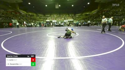 108 lbs Quarterfinal - Isaiah Lara, South vs Xavier Escamilla, Exeter Union