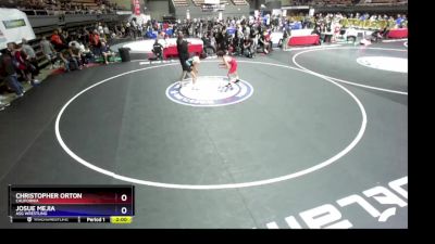 126 lbs Champ. Round 1 - Christopher Orton, California vs Josue Mejia, ASG WRESTLING